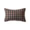 Hello Honey® 14" x 9" Multicolor Plaid Woven Wool Blend Lumbar Pillow with Sherpa Back